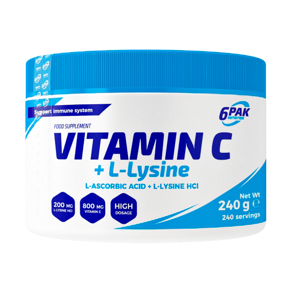 Вітамін C 6Pak Vitamin C + L-Lysine 240 грам