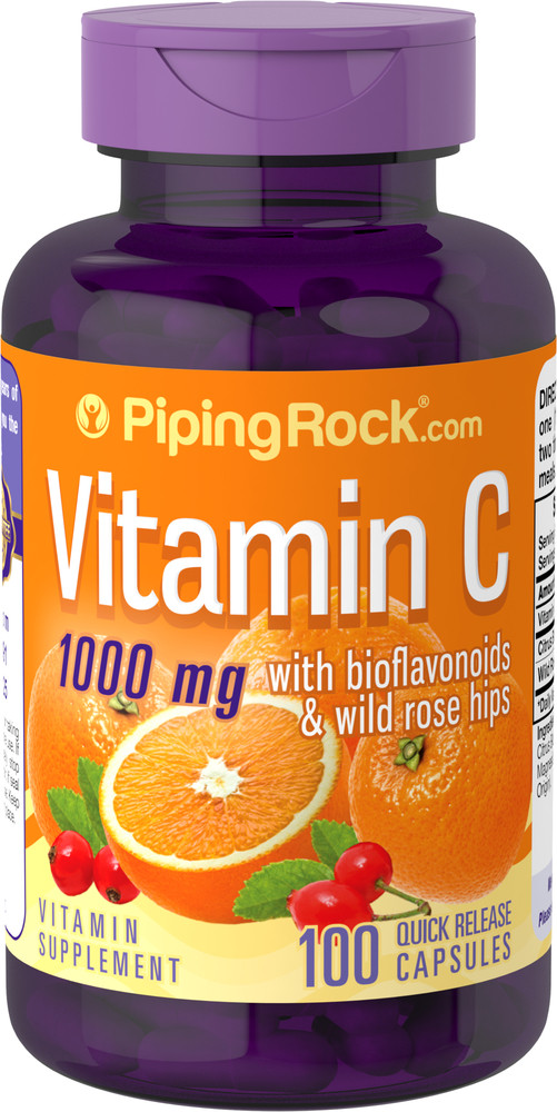 Вітамін C Piping Rock Vitamin C 1000 mg with Bioflavonoids & Rose Hips 100 капає