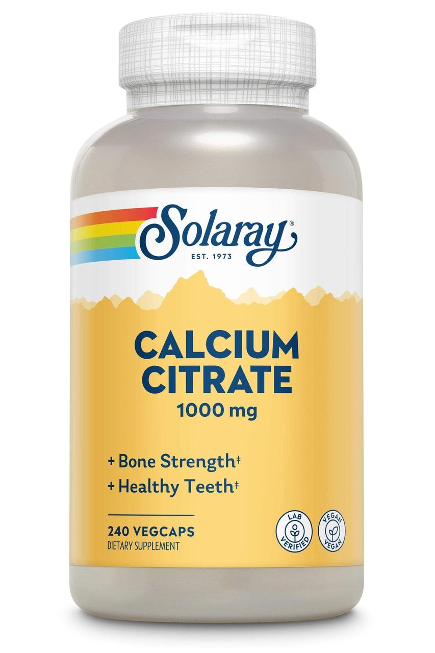 Кальцій цитрат Solaray Calcium Citrate 1000 mg 240 вег. капсул