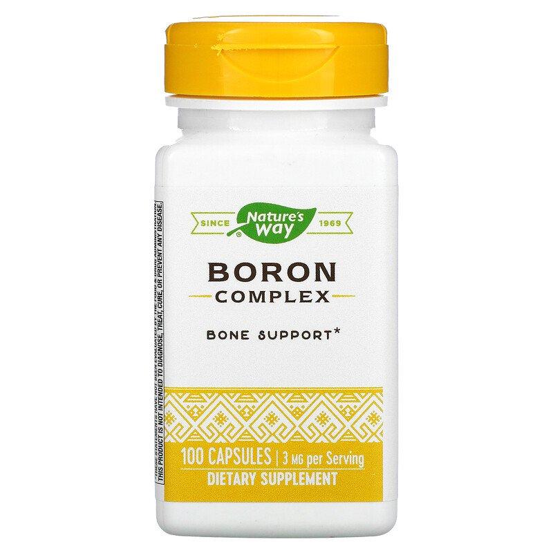 Бор, 3 мг, Boron Complex, nature's Way, 100 капсул