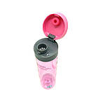 Пляшка для води CASNO 600 мл KXN-1145 Рожева + пластиковий вінчик, фото 4