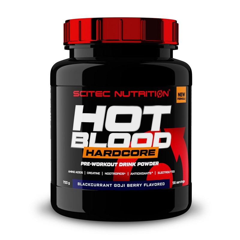 Предтренировочний комплекс Scitec Nutrition Hot Blood Hardcore 700 грам Рожевий лимонад