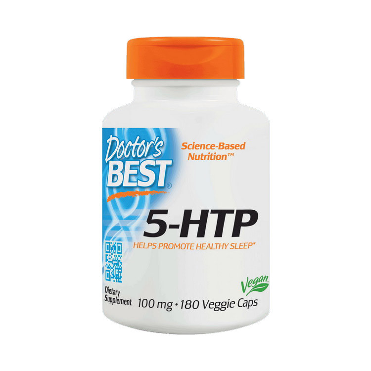 5-гідроксітріптофан Doctor's s Best 5-HTP 100 мг (180 капсул) доктор бест, фото 1