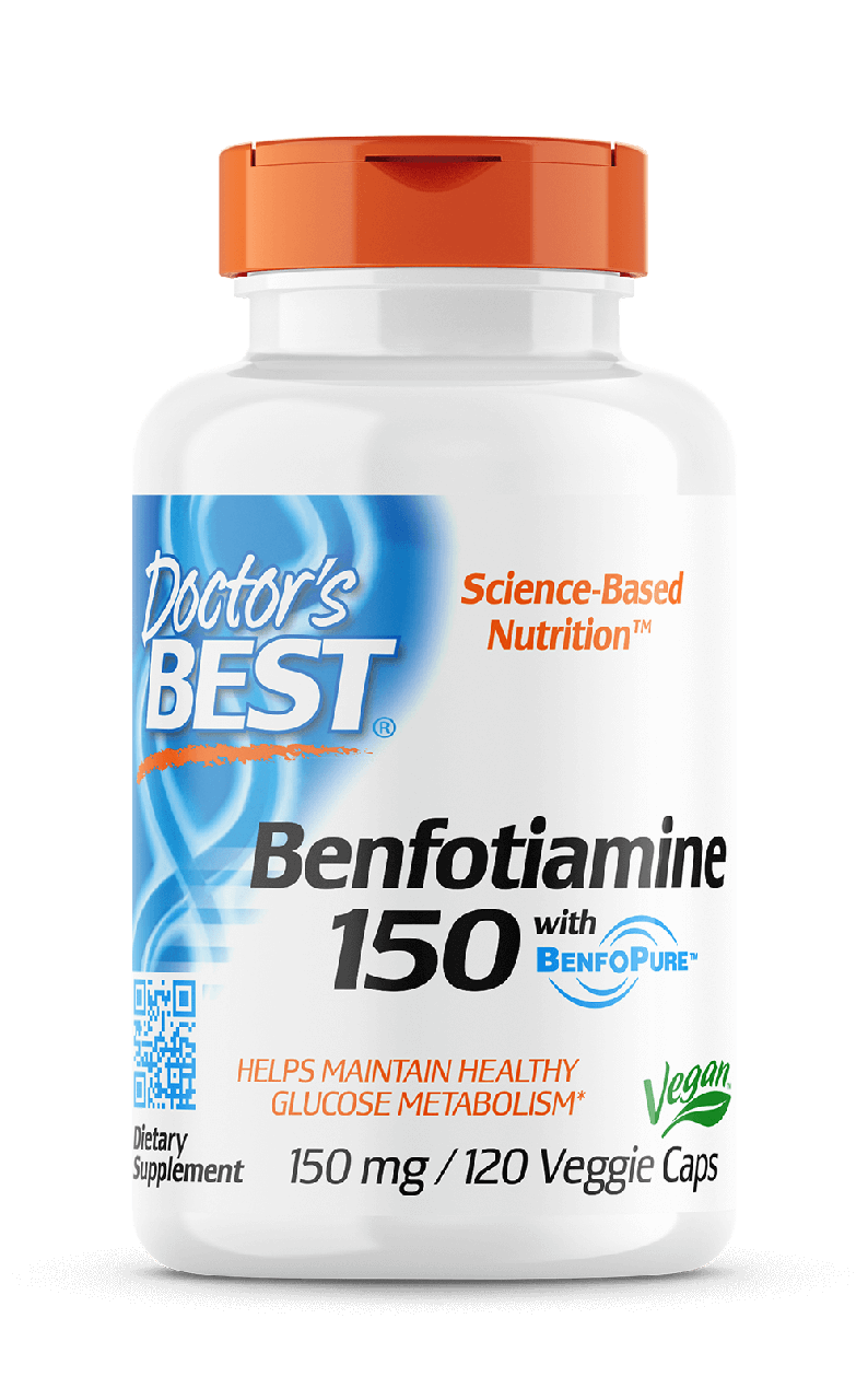 Бенфотиамин, Benfotiamine 150, Doctor's s Best, 150 мг, 120 капсул