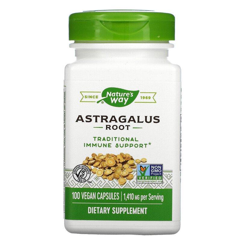 Корінь астрагала, Astragalus Root, nature's Way, 470 mg, 100 капсул