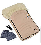 Дитячий зимовий конверт — чохол For kids Maxi з бахілами на овчині в коляску, санки, фото 3