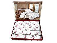 Комплект постільної білизни Maison d'or Diana Rose Anthracite сатин 220-160*2 см сімейне різнобарвне, фото 1