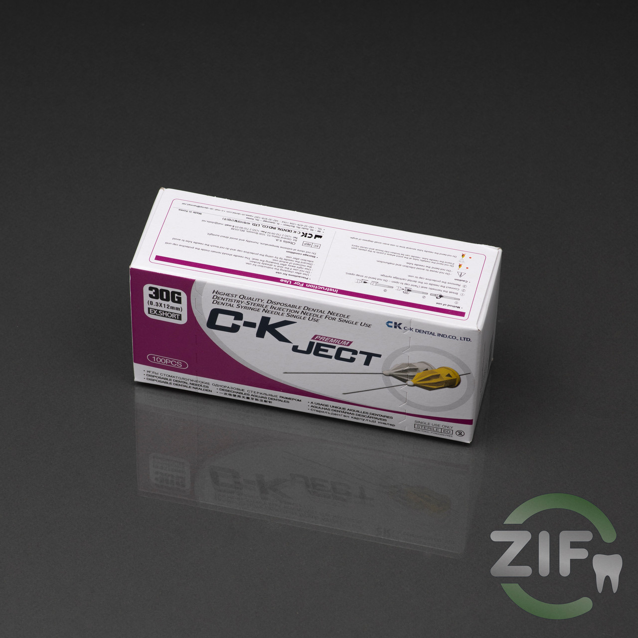 C-K JECT голки карпульні стоматологічні, європейський стандарт. C-K DENTAL 0.3*12мм