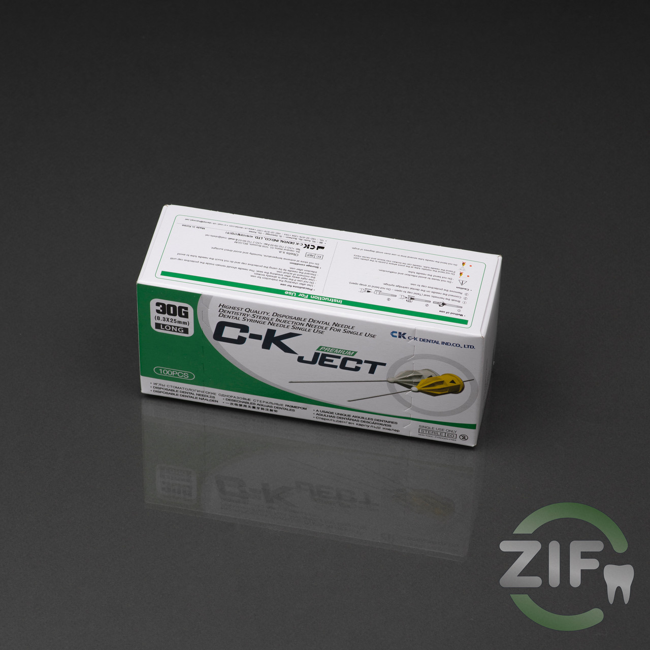 C-K JECT голки карпульні стоматологічні, європейський стандарт. C-K DENTAL 0.3*25мм