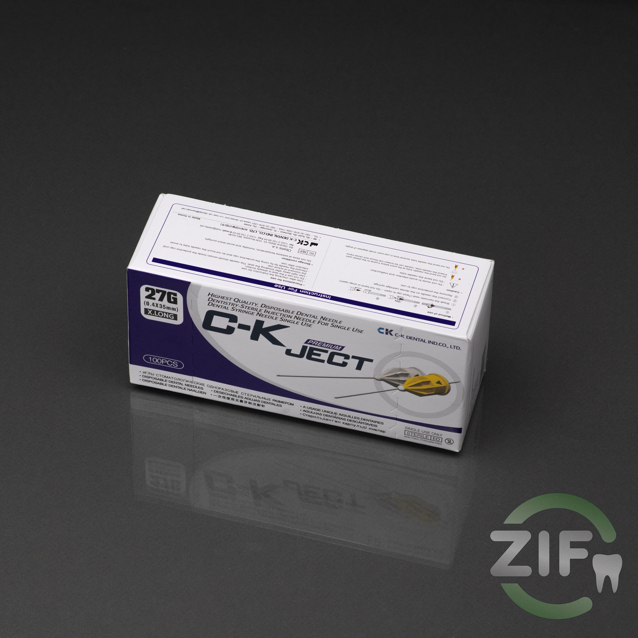 C-K JECT голки карпульні стоматологічні, європейський стандарт. C-K DENTAL 04*35мм