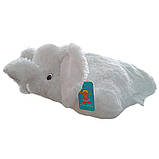 Подушка-іграшка Аліна Слон 55 см білий, фото 2