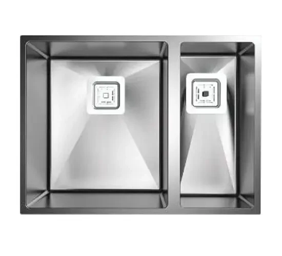 Кухонна мийка Fabiano Quadro 58 R10 L(58x44) нержавіюча сталь 1,20 мм, універсальний монтаж (8216.401.0076), фото 1