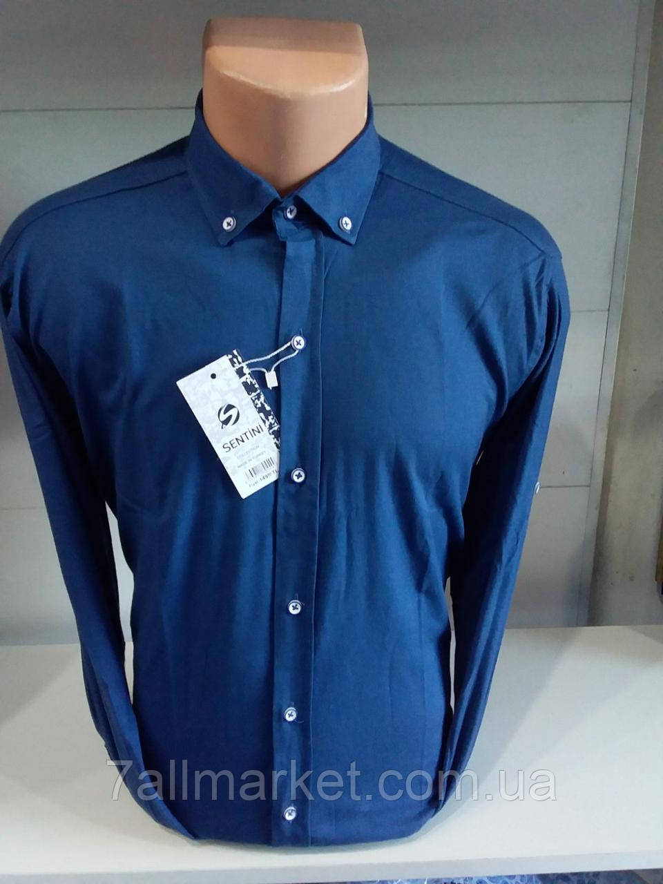 Рубашка мужская cтрейчевая, молодёжная, р-ры S-2XL (5цв) "ROLADA" недорого от прямого поставщика - фото 1 - id-p1494968775