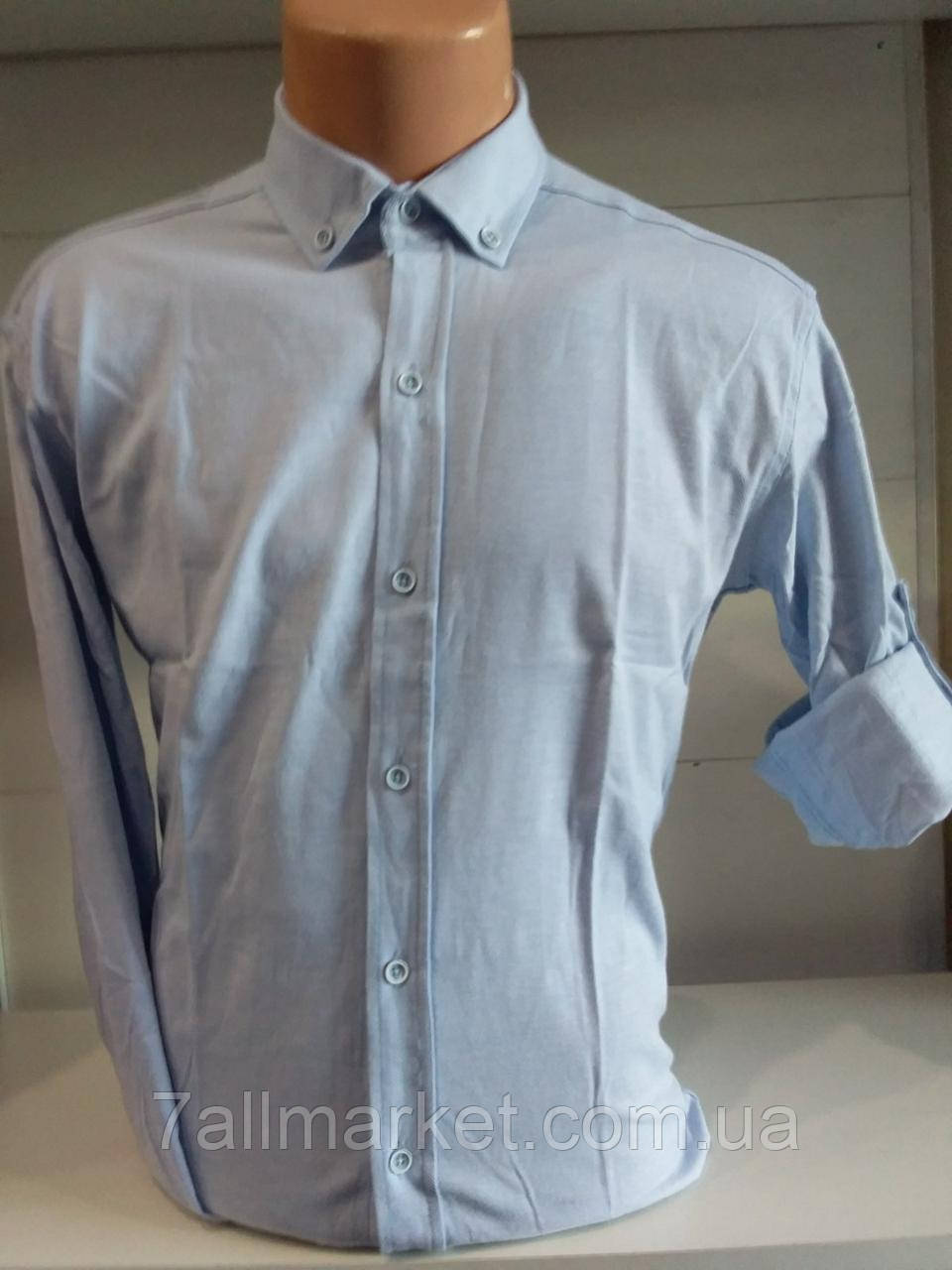 Рубашка мужская cтрейчевая, молодёжная, р-ры S-2XL (5цв) "ROLADA" недорого от прямого поставщика - фото 5 - id-p1494968775