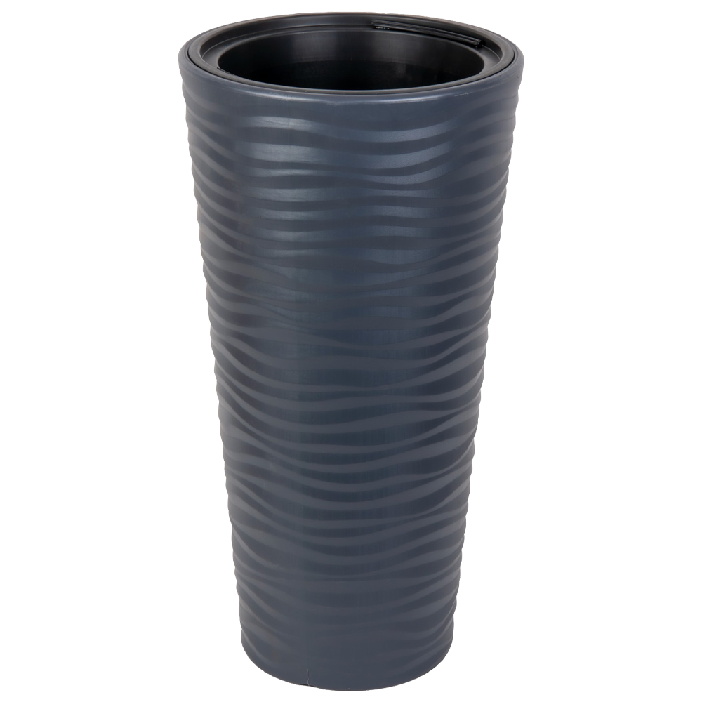 Горщик для квітів Kumsal 5,5 л антрацитовий, фото 1