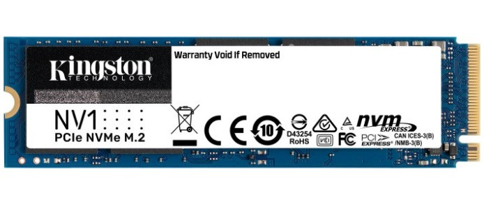 Накопичувач SSD 250 GB M.2 NVMe Kingston NV1 M.2 2280 PCIe 3.0 x4 3D TLC (SNVS/250G)