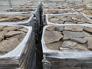 Сланець закарпатський каричневий / камінь для доріжок та облицювання