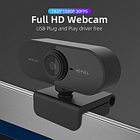 Веб-камера 1080p FullHD USB з мікрофоном для комп'ютера ПК, ноутбука. Web camera юсб usb веб-камера ZD5Q