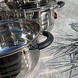 Набір каструль із неіржавкої сталі 12 предметів Edenberg EB-2414 Набір каструль із неіржавкої сталі, фото 8