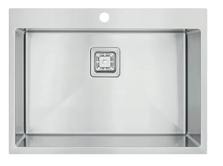 Кухонна мийка Fabiano TOP 65, матова нержавіюча сталь 1,20 мм, одночашева без крила (8216.401.0920), фото 1