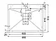 Кухонна мийка Fabiano TOP 65, матова нержавіюча сталь 1,20 мм, одночашева без крила (8216.401.0920), фото 2