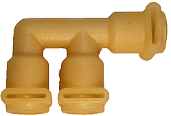 607227 Трійник термоблоку(F-подібний), Jura, Bosch, Siemens, Melitta