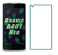 Защитное стекло Bravis A401 Neo (Прозрачное 2.5 D 9H)