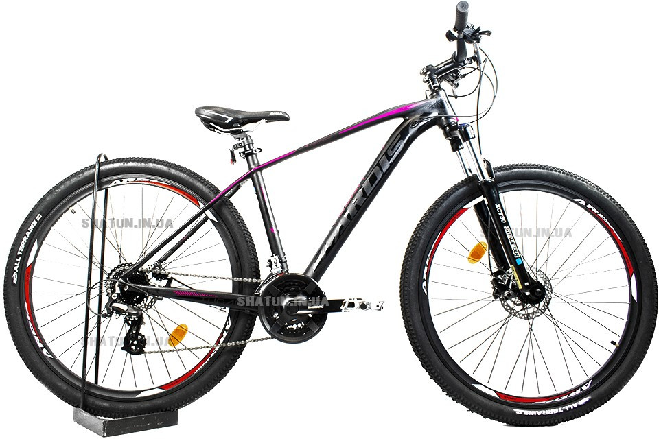 Велосипед гірський спортивний Ardis MTB AL Tucan 29" чорно-фіолетовий на зріст 178-185 см