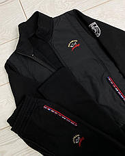 Спортивний костюм теплий Paul & Shark чоловічий чорний Пол Шарк зимовий спорт костюм, фото 3