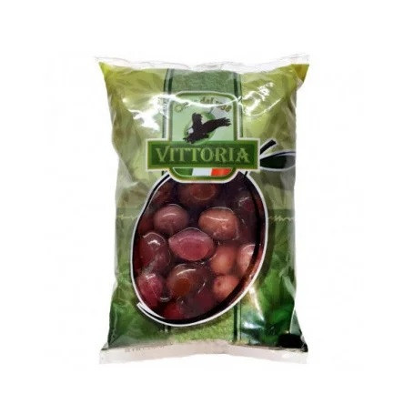 Оливки Чорні Великі з Кісточкою Vittoria Nero in Salamoia Olive 850 г Італія, фото 1