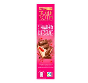 Шоколад Молочний з Полуничним Чізкейком Мозер Рот Moser Roth Strawberry Cheesecake 75 г Німеччина
