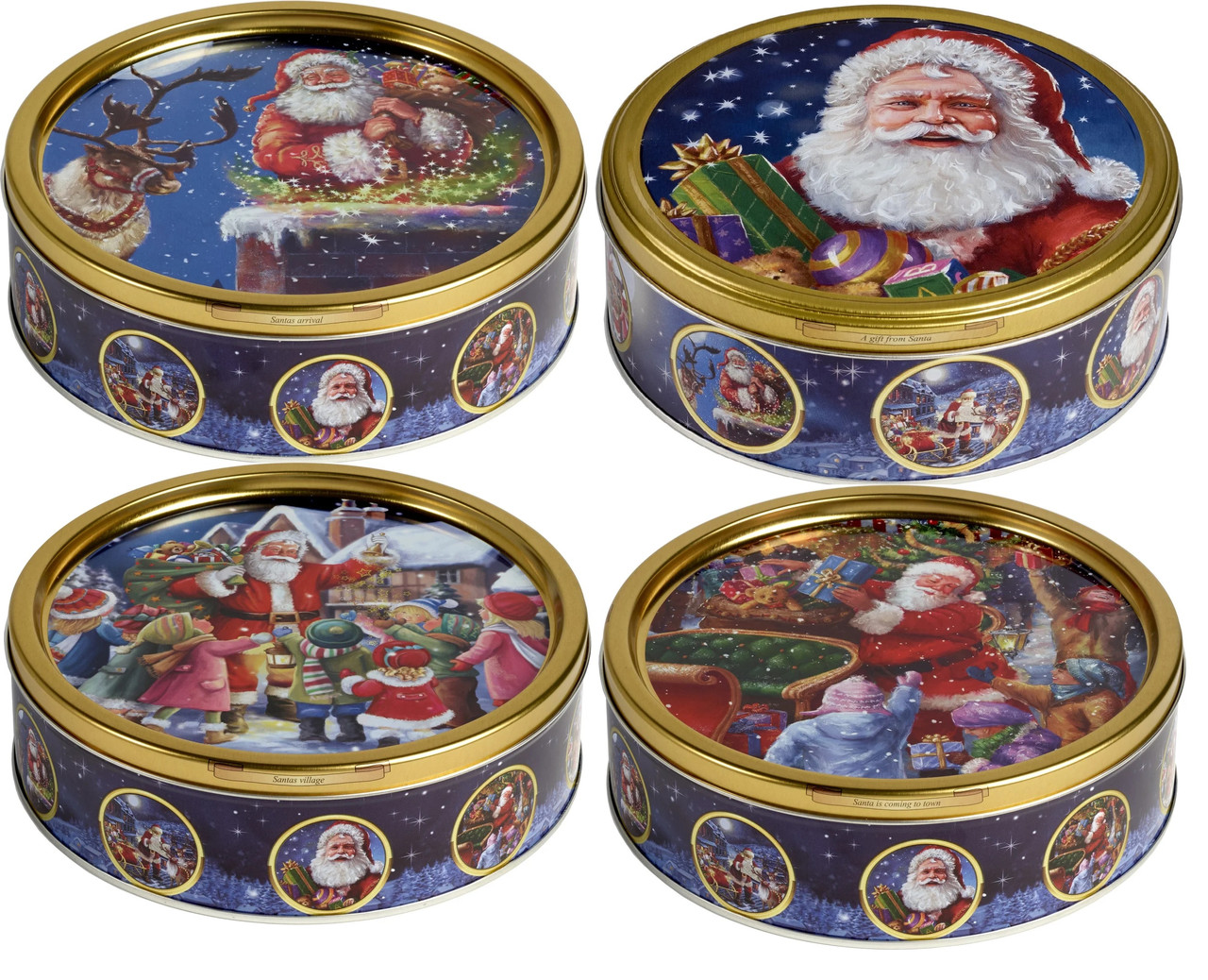 Печиво Вершкове Jacobsens Bakery Ностальгічне Santa Arrival в ж/б 150 г Данія, фото 1