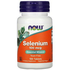 Вітаміни і мінерали Now Selenium 100 mcg (100 таблеток.)