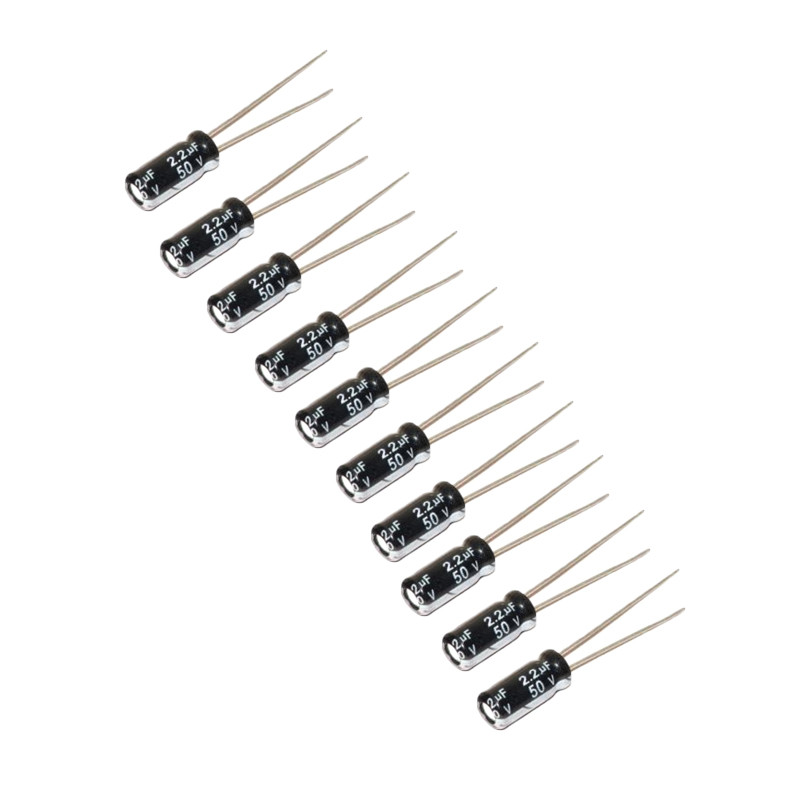Конденсатор електролітичний алюмінієвий 10шт, 2.2 мкФ 50В 105С, фото 1