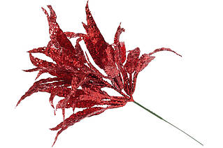 Декоративна гілка 17.5см, колір - королівський червоний