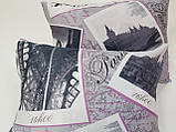 Комплект подушок Paris рожеві з чорним, 2 шт., фото 2