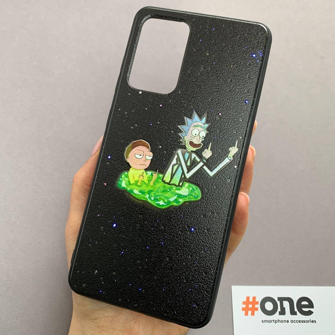 Чохол для Samsung Galaxy A52 з принтом Рік і Морті з малюнком Rick & Morty чохол на самсунг а52 чорний PUL