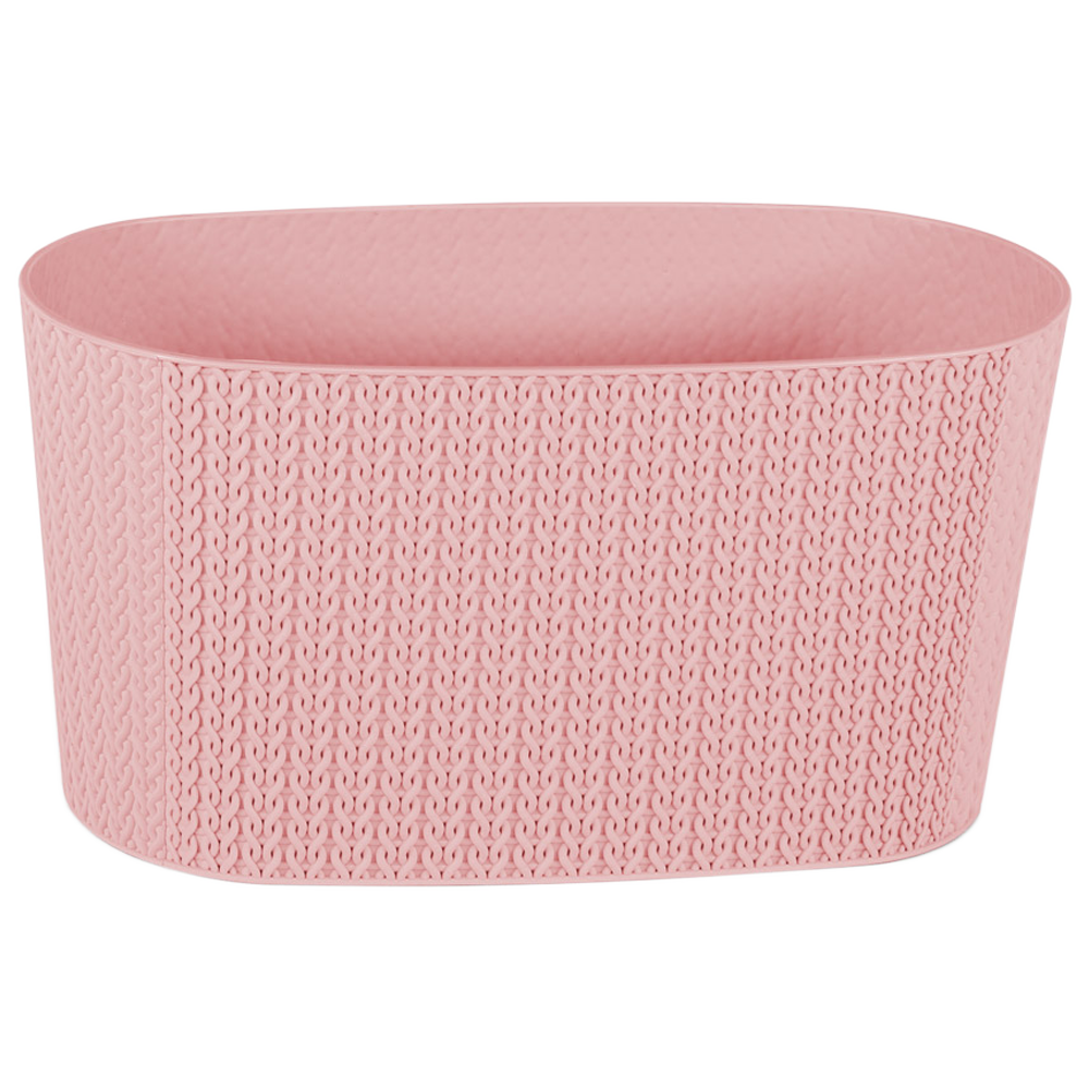 Горщик для квітів балконний з дренажем Sumela 4,7 л світло-рожевий, фото 1