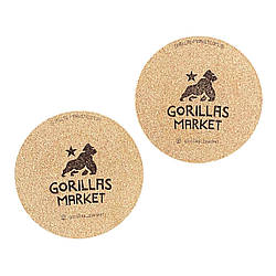 Підставка коркова під чашку Gorillas Market 6 шт.