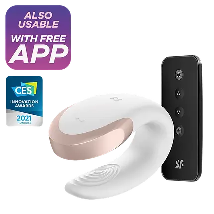 Смарт вібратор для пар Satisfyer Double Love White | Knopka, фото 2