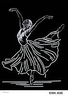 Схема для вишивки вишивання бісером балерина