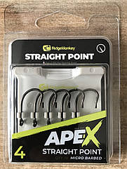 Крючки Ridge Monkey Ape-X Straight Point size 4