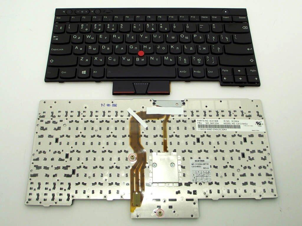 Клавіатура для ноутбука Lenovo ThinkPad T430, T430i, T430s, T530, T530i, X230, X230i, X230s, W530, L530 (RU BLACK)
