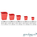 Горщик для квітів з дренажем Safir 3,4 л антрацитовий, фото 3