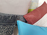 Комплект декоративних подушок Firanka Meandr 38х28см 2шт 32х28см 1шт 37х32см 1шт 37х29см 1шт кольорові (п_0656), фото 3