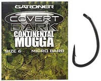 Крючки Gardner Covert Dark Continental Mugga Hooks Barbed №4 (10шт)