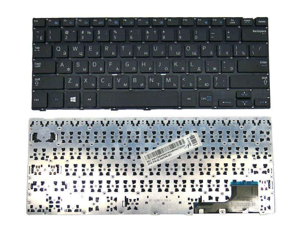 Клавіатура для ноутбука Samsung NP915S3G, 915S3G, NP905S3G ( RU black без рамки). Оригінальна клавіатура