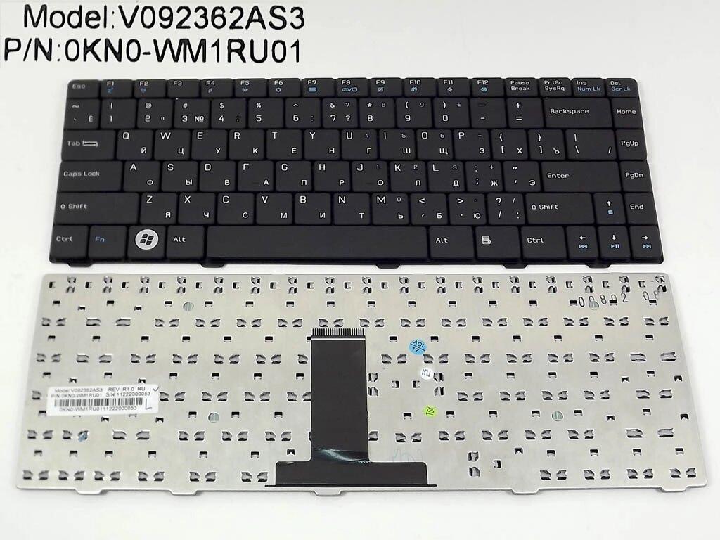 Клавіатура для ноутбука Asus F80, F83, F80CR, F80H, F80L, F80Q, F80S, F80X, Lamborghini VX2 ( RU black ).