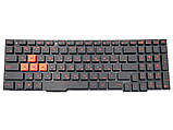 Клавіатура для Asus Rog GL553V GL553VD GL553VE GL553VW (Orange 'WASD') 0KNB0-6671RU00 V156362AS1 ( RU Black, фото 3