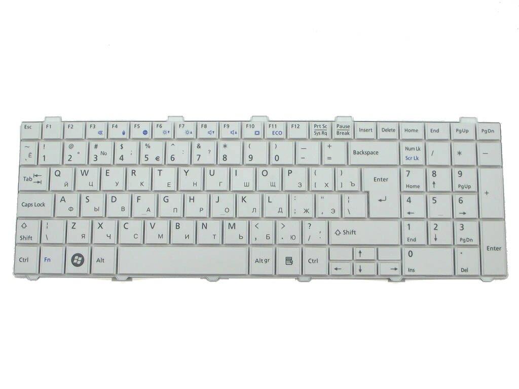 Клавиатура для Fujitsu Lifebook A530, A531, AH512, AH530, AH531, NH751( RU White ). Оригинальная - фото 3 - id-p1103527681